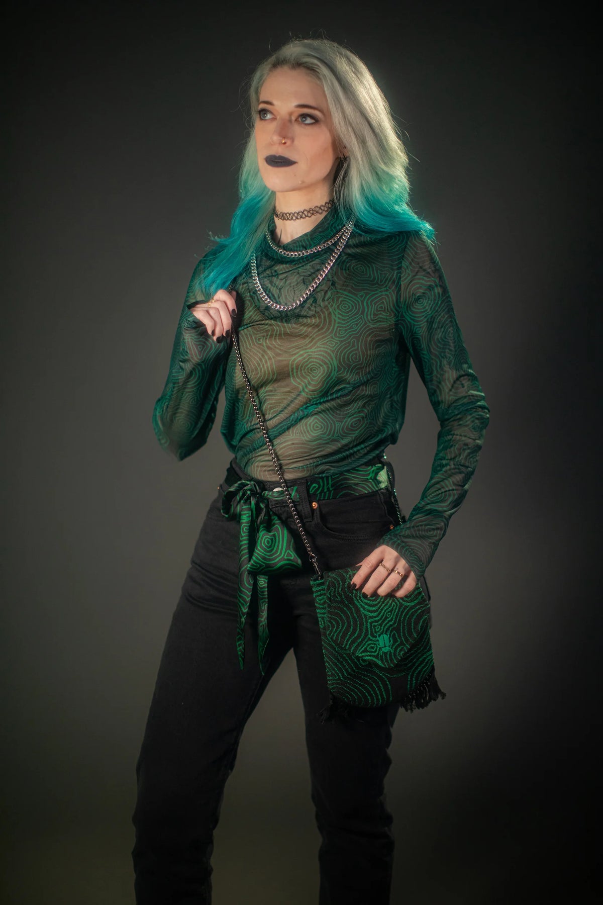 COMING SOON |  Malachite Mock Neck